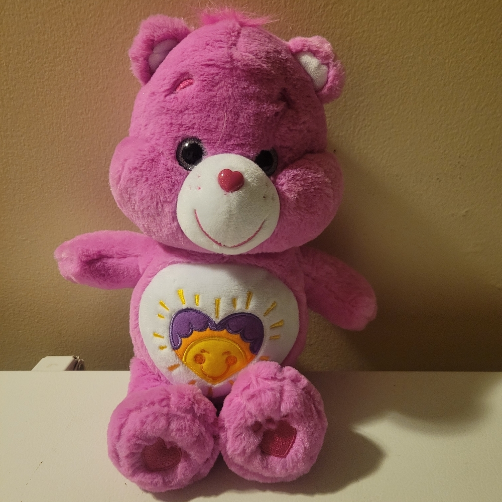 Care Bears 13 Inch Plush Shine Bright Bear Pink Stuffed